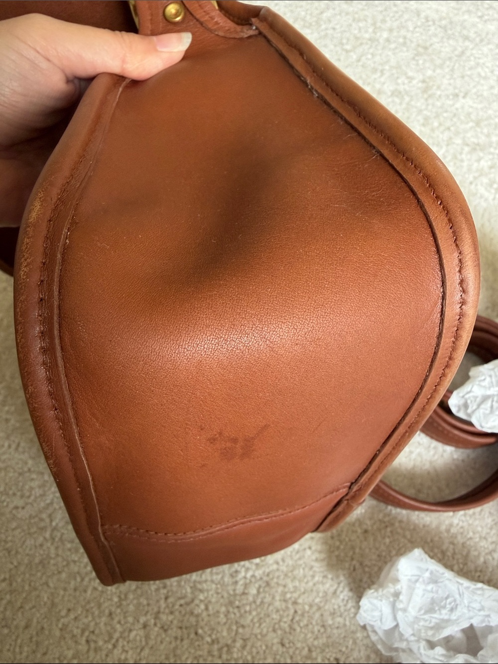Vintage coach legacy trail bag British tan 9965 - Picture 8 of 10
